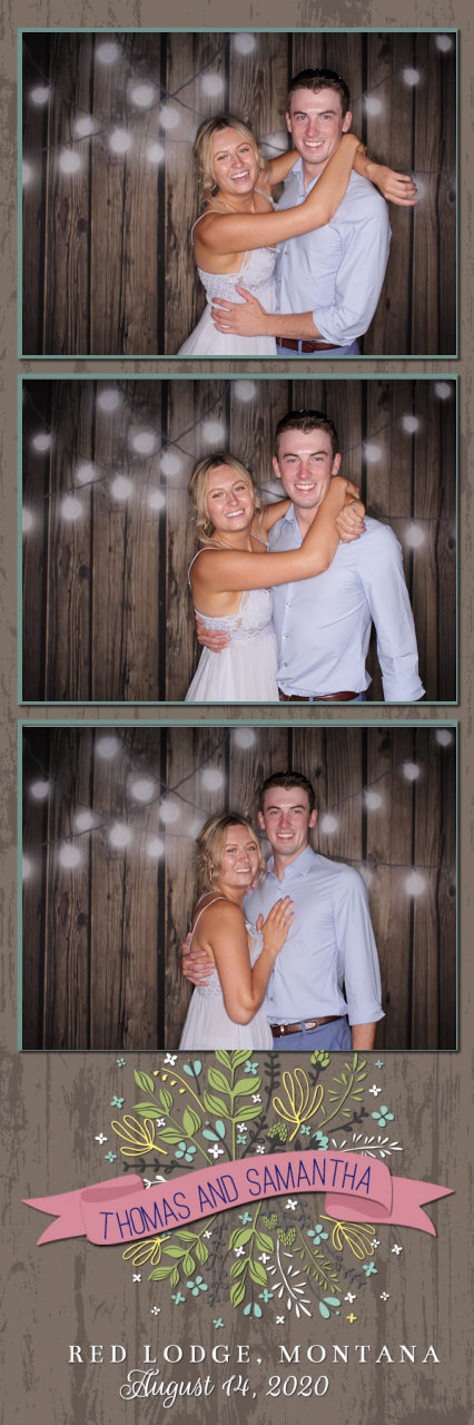 Sammy and Thomas Wedding | View more photos from the event at gallery.photoboothbillings.com/u/PhotoBoothBillings/Sammy-and-Thomas-Wedding